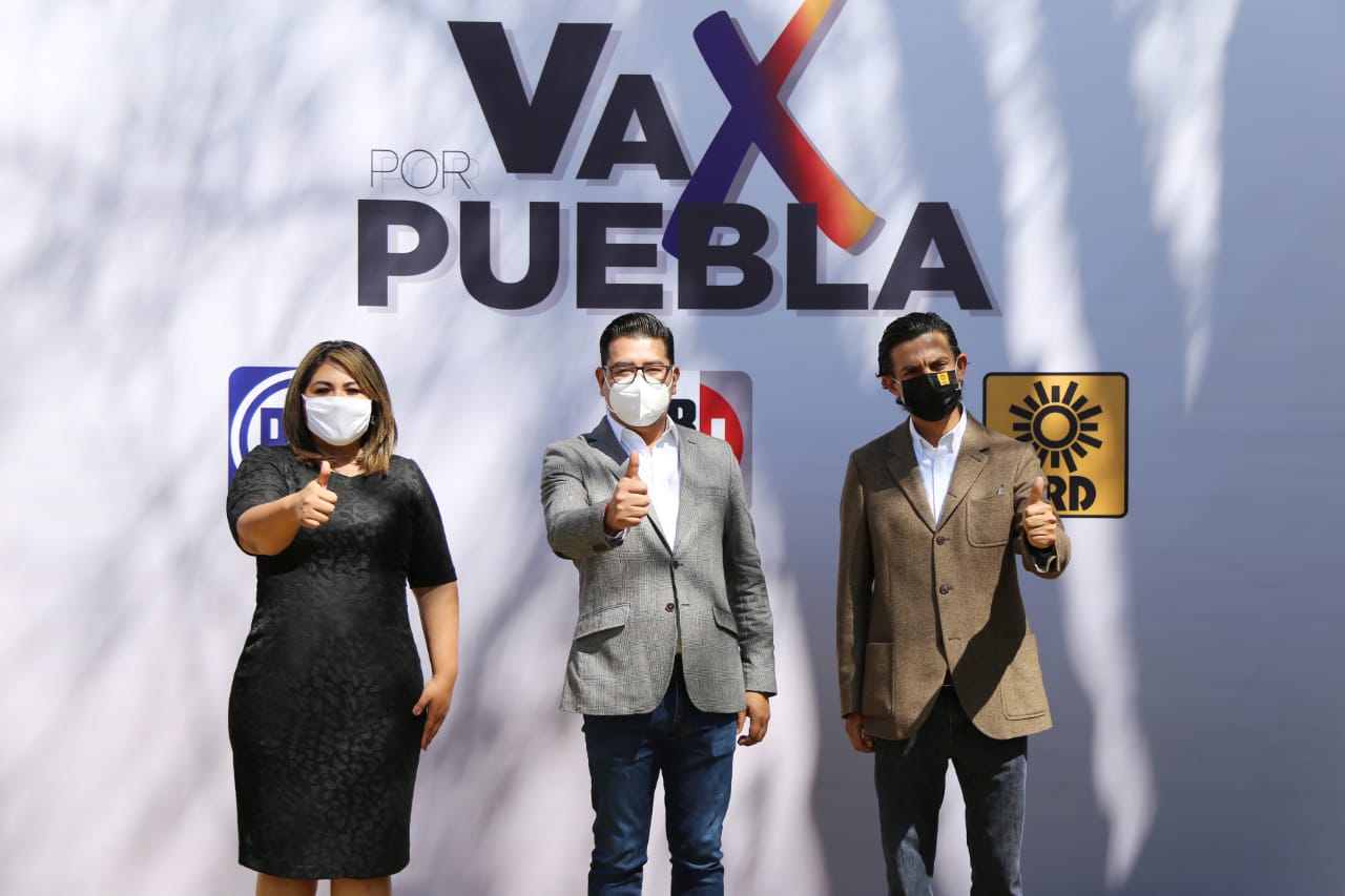 Sellan PAN, PRI y PRD coalición ‘Va por Puebla’