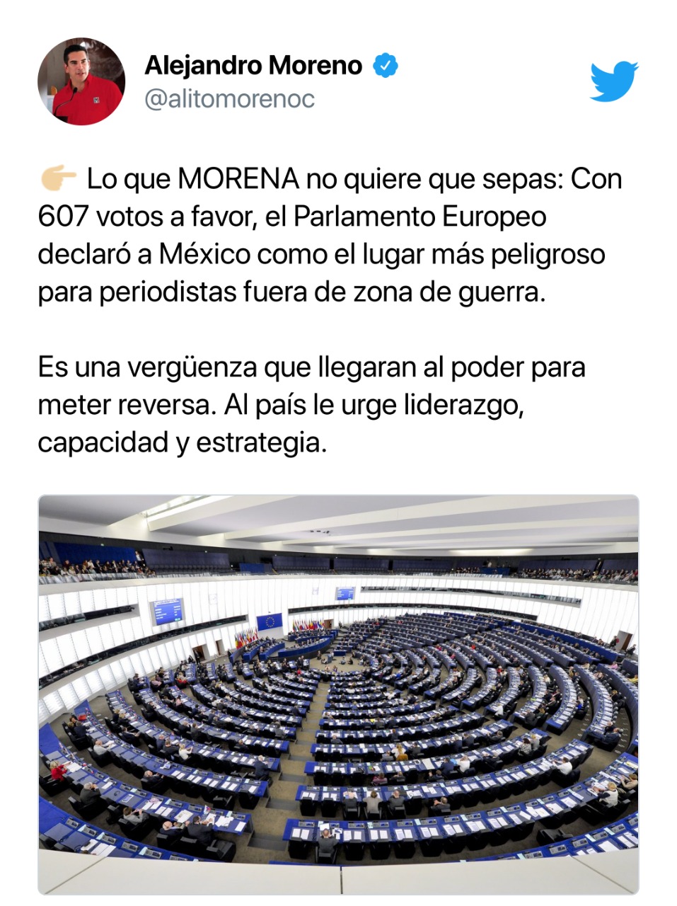 UNA VERGÜENZA QUE MÉXICO SEA EL LUGAR MÁS PELIGROSO PARA PERIODISTAS: ALEJANDRO MORENO 