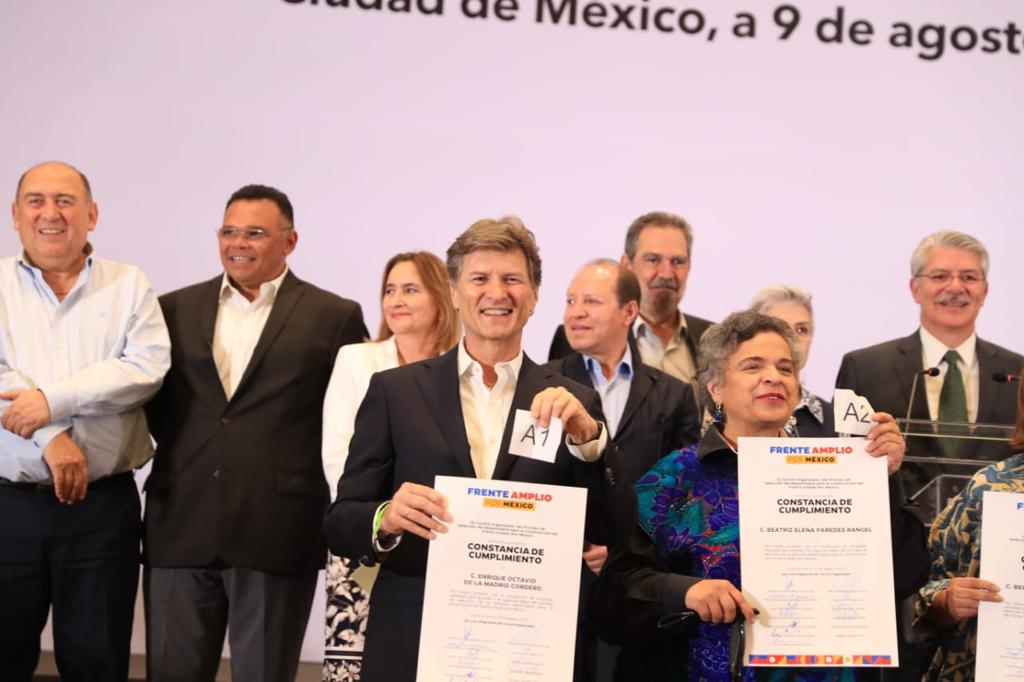 INICIA SEGUNDA ETAPA DEL PROCESO INTERNO DEL FRENTE AMPLIO POR MÉXICO CON CUATRO CONTENDIENTES