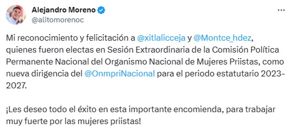 ASUMEN XITLALIC CEJA Y MONTCERRAT HERNÁNDEZ NUEVA DIRIGENCIA DEL ONMPRI
