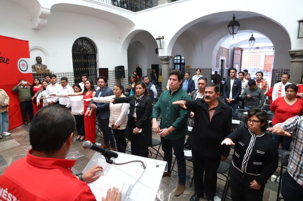 RINDEN PROTESTA ESTRUCTURAS MUNICIPALES DEL IRH PUEBLA