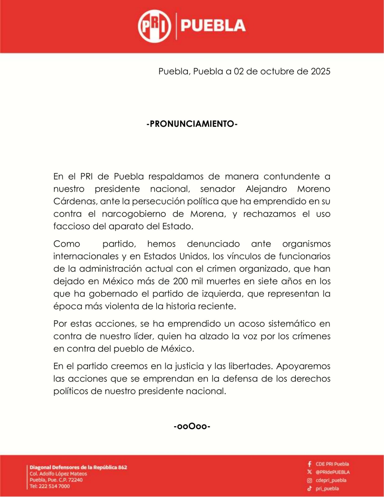 PRONUNCIAMIENTO