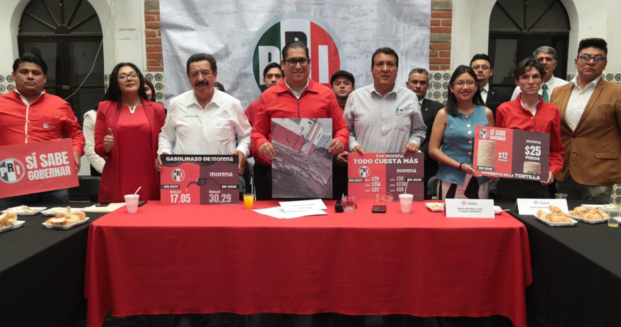 PRI PUEBLA ACUSA IRRESPONSABILIDAD DEL GOBIERNO FEDERAL ANTE CRISIS ECONÓMICA