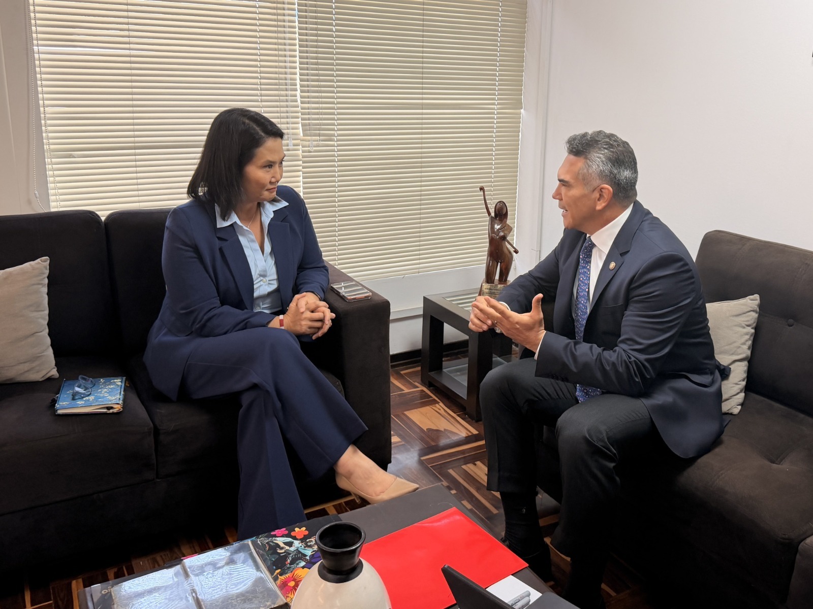 SE REÚNE ALEJANDRO MORENO CON LA PRESIDENTA ELECTA DEL PERÚ, KEIKO FUJIMORI