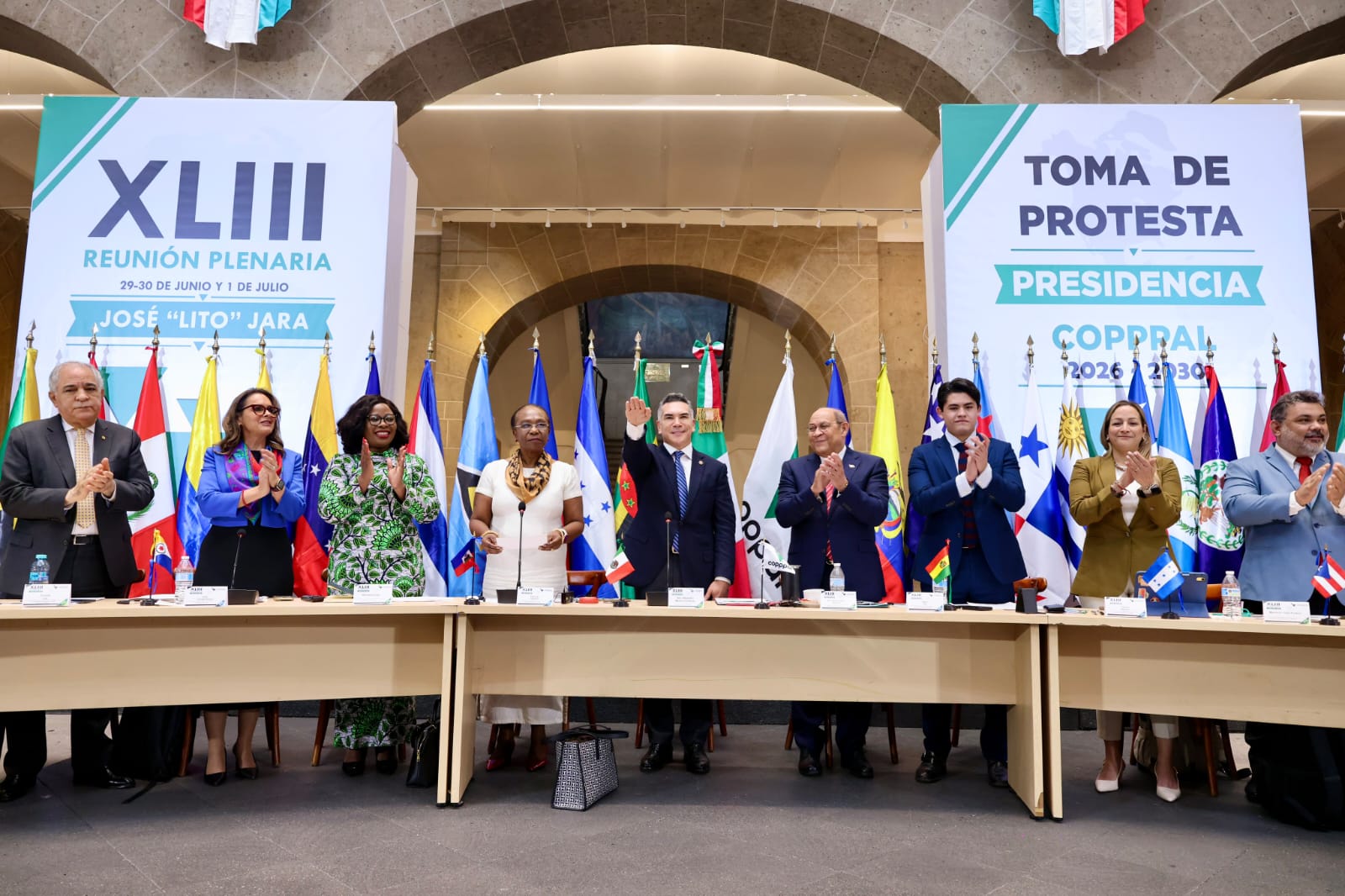 RINDE PROTESTA ALEJANDRO MORENO COMO PRESIDENTE DE LA COPPPAL PARA EL PERIODO 2026-2030
