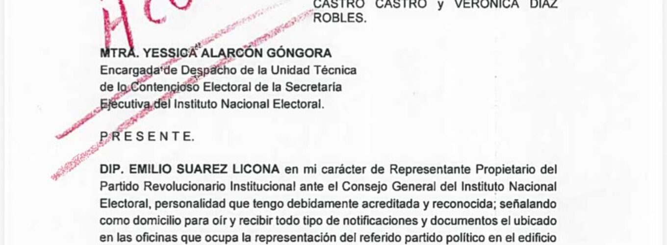 DENUNCIA PRI ANTE EL INE A “COORDINADORES ESTATALES” DE MORENA POR ACTOS ANTICIPADOS DE CAMPAÑA